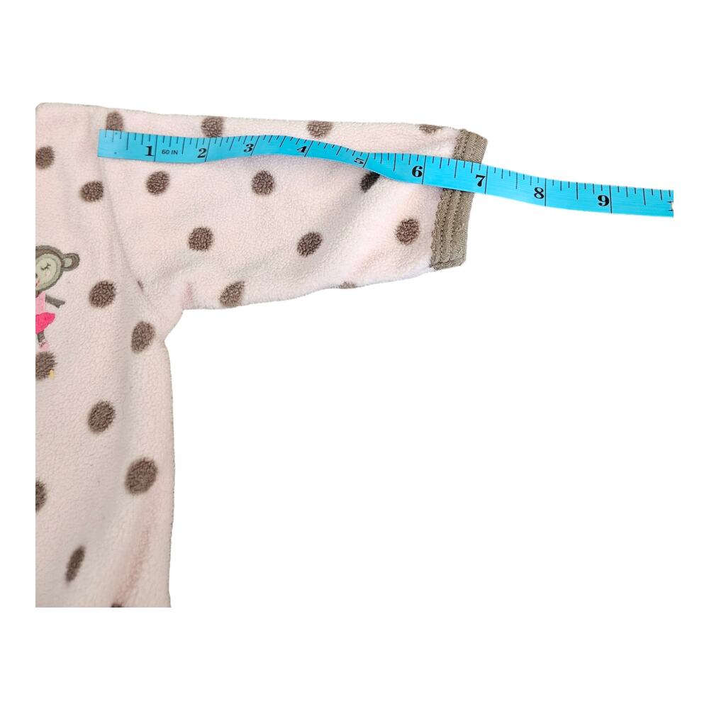 Carter's Pink Polka Dot 3m Sleeveless Snap Closure Sleeper - Picture 6 of 9